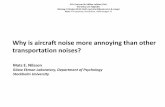 Why is aircraft noise more annoying than other ... · ISO. (2003). Acoustics-Assessment of noise annoyance by means of social and socio-acoustic surveys. ISO/TS 15666:2003(E). Geneva,