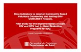 08. L. Fernandez - Pilot Study for the …. L...Core indicators to monitor Community Based Voluntary Counseling and testing (HIV-COBATEST Project). Pilot Study for the implementation