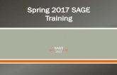 Spring 2017 SAGE Training · 2018-04-26 · o SAGE Summative o Online Reporting System Also: o SAGE Formative o SAGE Interim Users can subscribe to the portal by clicking on the link