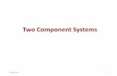 Two Component Systems · 2019-05-05 · Silicon –aluminium system Bismuth –cadmium system. KCl –CaCl 2 system. Benzene - methyl chloride system. KI –H2O system. Lead –silver