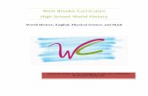 West Brooke Curriculum High School World History · West Brooke Curriculum High School World History World History, English, Physical Science, and Math ... By Jennifer Westbrook .