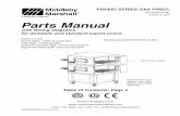 A MIDDLEBY COMPANY Parts Manual · 2019-07-09 · 9 parts for oven panels, window (earlier production) and legs item qty. p/n description 1 2 49947 upper end plug assembly, includes