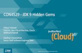 CON4529 - JDK 9 Hidden gems - RainFocus · 2017-10-04 · JEP 243: Java-Level JVM Compiler Interface • Does with JIT compiled Java code what AppCDS does with Java class data –
