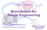 Bioreactors for Tissue Engineering - unipi.itBioreactors for Tissue Engineering ... same cell types prepared in the same way as cells in the reactor but kept in an incubator during