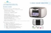 Specifications & Features...1-844-SAGE-WATER cs@sagewatercoolers.com  SM100. Specifications & Features . Dimension: 12" Width x 14" Length x 13" Height