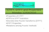 CTFT, DTFT and Properties[1] - kau DTFT and Properties.pdf · CTFT, DTFT and Properties Monday 12/04/2010 •Properties of CTFT •DTFS to DTFT transition •Discrete-time Fourier