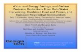 Water and Energy Savings, and Carbon Emission Reductions ... · John C. Crittenden, Hyunju Jeong, Zhongming Lu, Jean-Ann James, ... This is equivalent to 52% of the nation’s oil