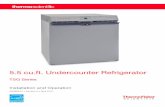 5.5 cu.ft. Undercounter Refrigerator - Thermo Fisher Scientific · 2019-04-29 · refrigerator is designed to meet safety standards. Take care to carry and move your refrigerator