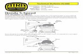 Transmission: Honda 5-Speed Subject: TCC Shudder or Moan ... · Subaru Lineartronic CVT Fluid Level Checks Subaru CVT January, 2014 Technical Bulletin #1584 Subaru Lineartronic CVT