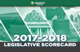 2017-2018...legislator to do wrong. Use this scorecard as a tool in the upcoming legislative session to determine which lawmakers support the policies that will help grow our economy
