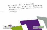 019a · roc & doc – palma de mallorca Wednesday, April 10th, 2019 Please note: For qualified ROC & DOC registrants, HITEC Europe in Palma de Mallorca will provide one complimentary,