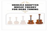 Ukulele ADAPTED MUSIC THEORY for DGBE TUNING...3 | P a g e Getting Started This guide to music theory for the omnipresent family of ukuleles is written for the BARITONE UKULELE tuned