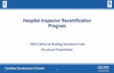 Hospital Inspectors Recertification Program Project specific testing required by ... Site specific prism tests can be used ... ≤ 2,000psi & height