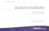 Ag Transport Through Non- Irradiated and Irradiated SIC Reports/FY 2011/11... · 2016-03-10 · Ag Transport Through Non-Irradiated and Irradiated SIC ... Paul*Demkowicz,*Technical*POC*