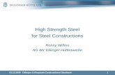 High Strength Steel for Steel Constructions · 3/12/2009  · High strength steel – What´s that? End of 1920: Introduction of the steel grade St52 (S355) for bridge-building (Prof.