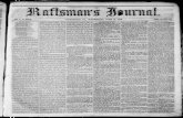 Raftsman's journal.. (Clearfield, Pa.) 1859-06-15 [p ]. · descend the creek in safety, was piloted out of the Creek by Abraham Litz. Mrs. Litz Fulton's visit of 1802, and kindly