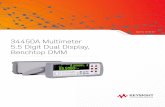 34450A Multimeter 5.5 Digit Dual Display, Benchtop DMM ... · – 34450A digital multimeter. With its fast Multiple connectivity options – USB 2.0, Serial Interface (RS-232) and