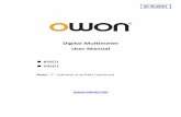 OWON Digital Multimeter User Manual - circuitspecialists.com · multimeter in the circuit. Remember to place the multimeter in series with the circuit. When servicing the multimeter,