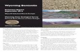 Wyoming Bentonite · Wyoming Bentonite Wyoming State Geological Survey. Summary Report September 2014. . Thomas A. Drean, Director and State Geologist. Writing/editing and layout