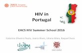 HIV in Portugal · HIV in Portugal Catarina Oliveira Paulo, Joana Alves, Liliana Maia, Raquel Duro EACS HIV Summer School 2016