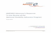 AMPARO Advocacy's Response to the review of the National ... · AMPARO Advocacy Inc. Page 2 About AMPARO Advocacy AMPARO Advocacy is a small non-profit community based organisation