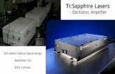 Ti:Sapphire Lasers - Sogangsmos.sogang.ac.kr/wiki/images/b/bb/20120324.TiSlaser.pdf · Novel Prize in Ultrafast Lasers 1999 Nobel Prize in Chemistry A.H.Zewail “for his studies
