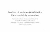 Analysis of variance (ANOVA) for the uncertainty evaluation · Analysis of variance (ANOVA) for the uncertainty evaluation National institute of advanced industrial science and technology