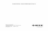 Editing Mathematics - IEEE Author Center 2018-11-15آ  Editing Mathematicsâ€”4 C. Break/Alignment Rules