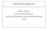 Adam Coburn School Safety Advisor School of Chemistry and ... hazardous waste... · Solvents/ solutions SCCB hazardous waste streams flowchart Non-halogenated Halogenated Aqueous