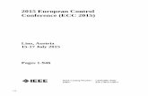 2015 European Control Conference (ECC 2015)toc.proceedings.com/28360webtoc.pdf · Linz, Austria 15-17 July 2015 IEEE Catalog Number: ISBN: CFP1590U-POD 978-1-4673-7160-5 2015 European