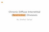 Chronic Diffuse Interstitial (Restrictive) Diseasesالاسمنت •After inhalation, the particles are phagocytosed by macrophages. The phagocytosed silica crystals activate the