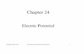 Electric Potential - Austin Community College Potential.pdf · Chapter 24 Electric Potential. ... Electric Field from the Electric Potential In general For one dimension ˆ ˆ ...