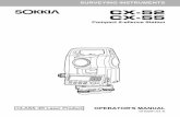 CX-52 CX-55 - Sokkia · 2016-01-21 · CX-52 CX-55 Compact X-ellence Station CLASS 3R Laser Product 1010291-01-A:This is the mark of the Japan Surveying Instruments Manufacturers