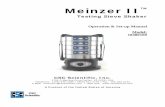 Testing Sieve Shaker - CSC Scientific Company · The Meinzer II is a maintenance free, lightweight and portable vibrating shaker that will provide precise, repeatable results time