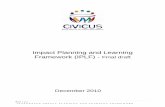 Impact Planning and Learning Framework (IPLF) - Final draft · 2012-08-22 · Impact Planning and Learning Framework (IPLF) - Final draft ... The process begun in 2008 but only picked