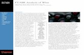 FT-NIR Analysis of Wine - Thermo Fisher Scientific.pdf · • FT-NIR • pH • Titratable Acid • Transmission • Wine Application Note: 50813 FT-NIR Analysis of Wine Jeffrey Hirsch,