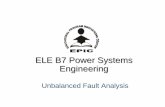 Unbalanced Fault Analysisraelshat/COURSES_dr/eleb7.old/NewNotes... · Unbalanced faults unbalance the network, but only at the fault location. This causes a coupling of the sequence