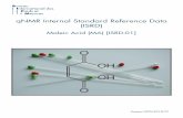 qNMR Internal Standard Reference Data (ISRD) · 2018-10-08 · organic compound in asoluble specified NMR solvent. The seven compounds constituting the “universal” ISRM set ,together