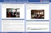 Women in Mathematics - Events in Cambridge · I Wikipedia Edit-a-Thon. Here students were shown how to edit Wikipedia, and contribute to pages about female and/or Cambridge mathematicians.