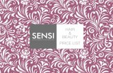 HAIR BEAUTY PRICE LIST - Derby College 2017.pdf · PRICE LIST. WELCOME TO SENSI Derby College has two hair and beauty salons, one at ... want to treat a friend or loved one or just