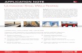APPLICATION NOTE · Ultrasonic probes: dual element straight beam probes (e.g. TS and TL series), angle beam pro- bes (e.g. WS, WM and WL series) - The probe selection depends strongly