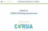 Session 6: CORSIA Offsetting Requirements · • MRV system is a key component of CORSIA implementation: – Monitoring of fuel use on each international flight and calculation of