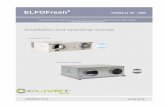 ELFOFresh2 CPAN-U 70 - 650 - Airview Luchtbehandeling · CPAN-U 200-650 Remote electric panel CPAN-U 200-650 Humidifier (option) Water supply Condensate discharge C ** Insulated ducts
