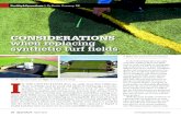 CONSIDERATIONS when replacing synthetic turf …sturf.lib.msu.edu/article/2012apr22b.pdfCONSIDERATIONS when replacing synthetic turf fields In the United States there are easily more