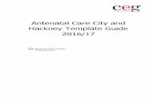 Antenatal Care City and Hackney Template Guide 2016/17 · 2019-11-20 · 2 Template Control Page Antenatal Care City and Hackney Template Guide Title Antenatal Care City and Hackney