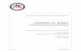 COMMERCIAL BANKS - Sustainability Accounting Standards ... · Note: The SASB Commercial Banks (FN0101) Standard addresses “pure play” commercial banking services, which SASB recognizes