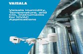 Vaisala Humidity, Temperature, and CO2 Instruments for ... · HVAC applications. Vaisala humidity instruments are known for excellent long term stability and reliable operation ensuring