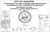 CITY OFHOUSTON · city of houston department of public works and engineering engineering and construction division braesmont dr area drainage & paving improvements