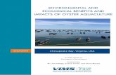 ENVIRONMENTAL AND ECOLOGICAL BENEFITS AND IMPACTS OF OYSTER AQUACULTURE · 2019-12-12 · Environmental and ecological benefits and impacts of oyster aquaculture Page 2 Differences