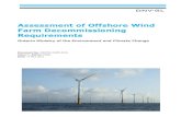 Assessment of Offshore Wind Farm Decommissioning Requirements · Assessment of Offshore Wind Farm Decommissioning Requirements Ontario Ministry of the Environment and Climate Change